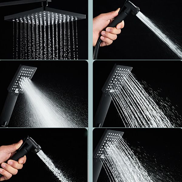 Adjustable Spray Pattern Shower Combo Metal Shower Faucet Arm Shower Head with Slide Bar