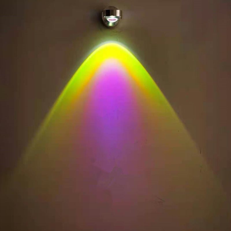 Moderner Stil Geometrischer Wandmontaglampe Metall Multi Lichter Leuchten in Silber in Silber