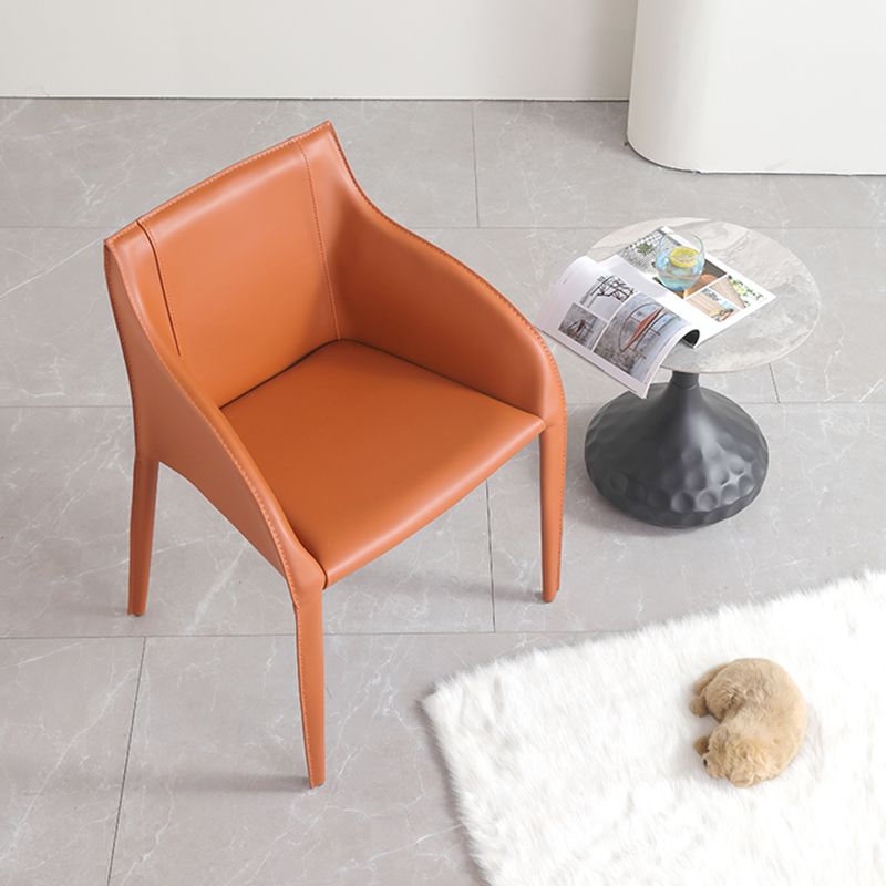 Contemporary Faux Leather Arm Chair Indoor Upholstered Chair