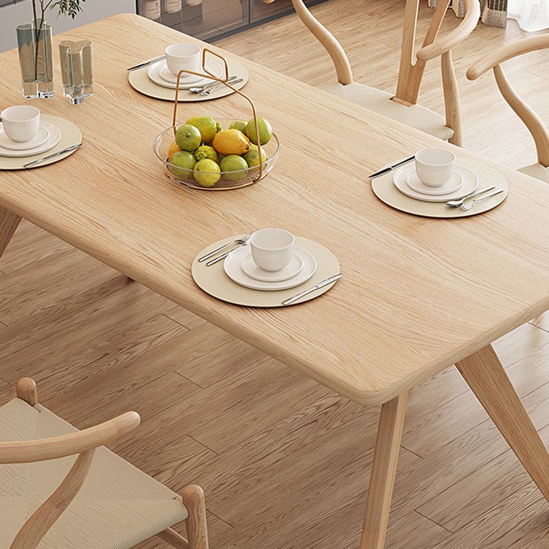 Modern 1/4/5 Pieces Dining Set Rectangle Pine Wood Dining Table for Kitchen