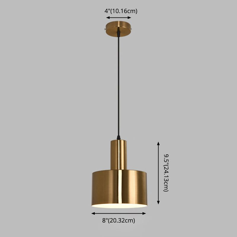 Luce appesa al metallo a testa singola Luce appesa in stile postmoderno per caffetteria