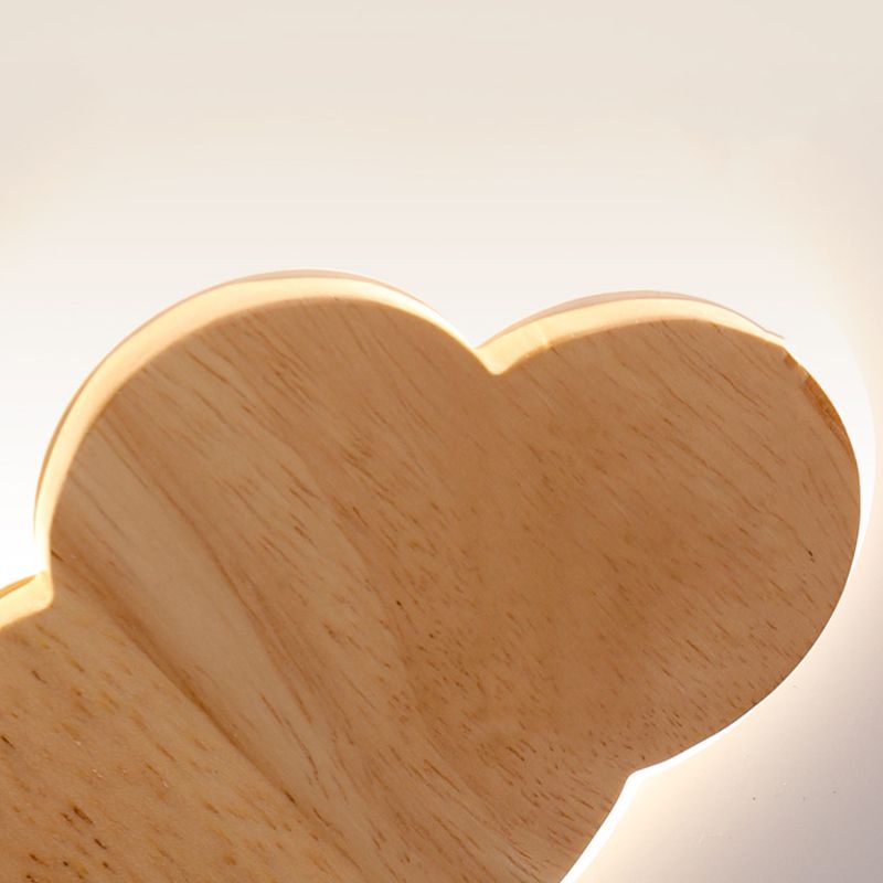 Metal Cloud Shape Flush Mount Light Kid Style 2-Lights Flush Mount Ceiling Light in White