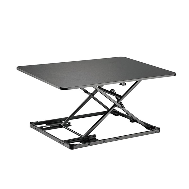 Rectangular Shaped Office Standing Desk Converter Wood in White/Black