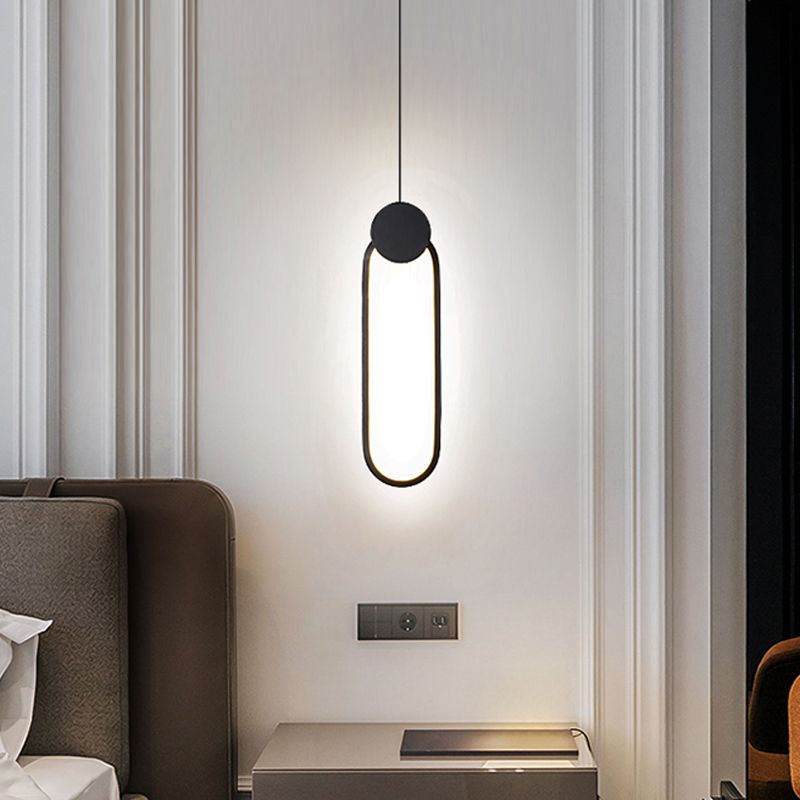 Forme géométrique en métal Lumière suspendue moderne 1-Light suspendu luminaire de montage