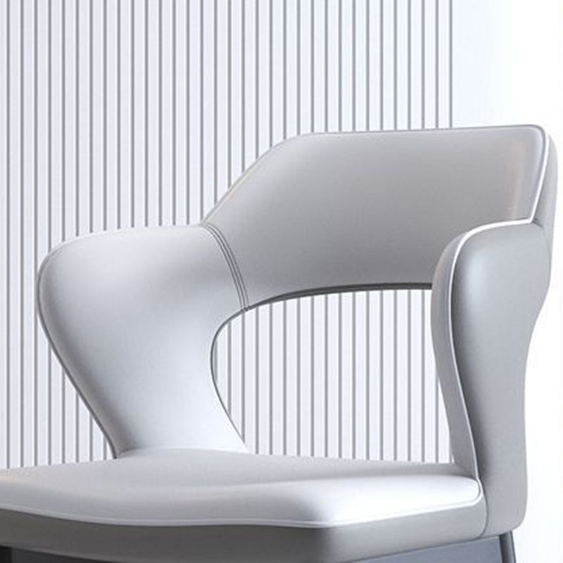 Metal Modern Style Side Chair Open Back Dining Side Chair Set