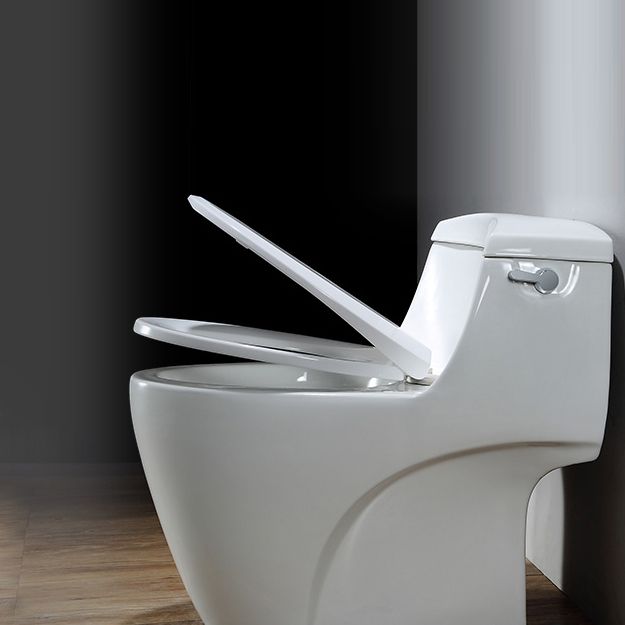 Modern Siphon Jet Toilet Bowl Cotton White Bidet Toilet with Seat for Bathroom