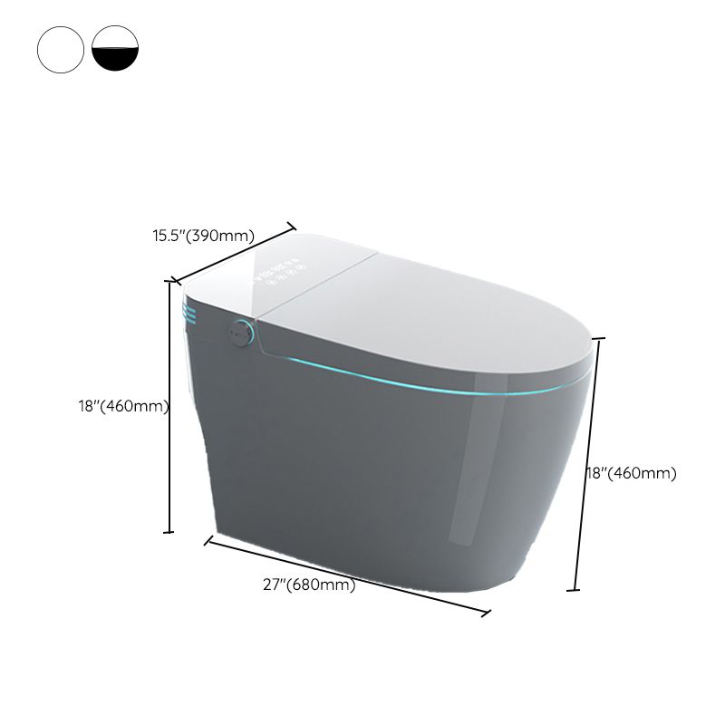 Modern Floor Mounted Toilet Bowl Porcelain Siphon Jet All In One Toilet