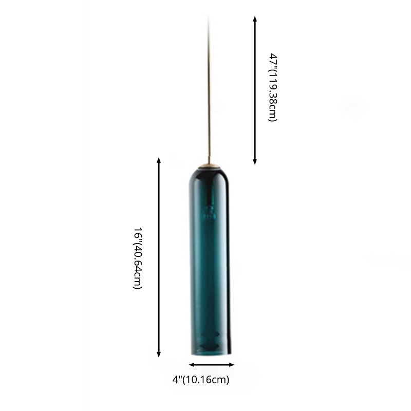Répandiment de la lampe à pension de pendentif tubulaire minimaliste.