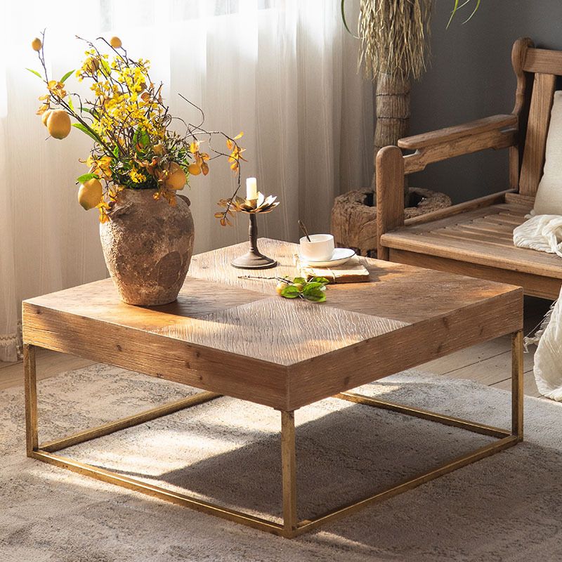 Modern Coffee Table Solid Wood Coffee Cocktail Table for Living Room