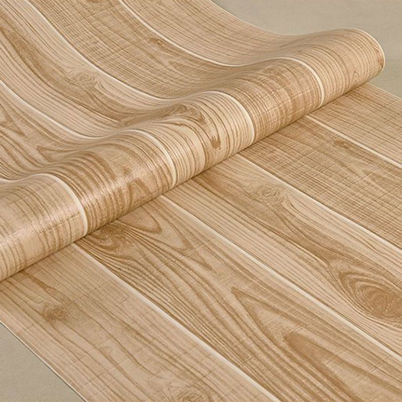 Plaster Retro Wood Surface Wallpaper 20.5 in x 31 ft Simple Non-Pasted Wall Decor