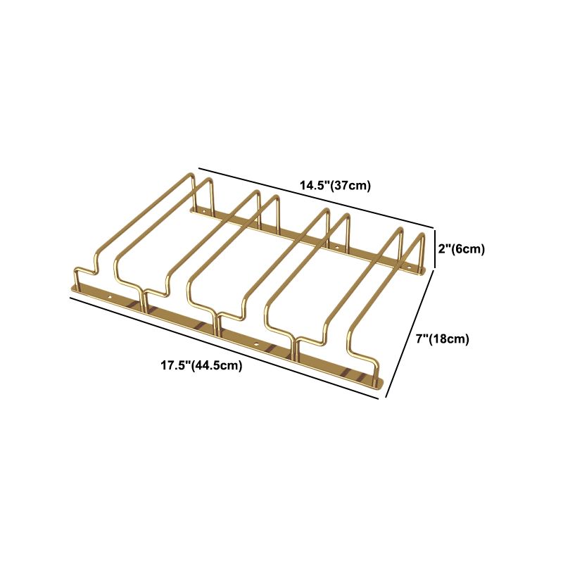 Modern Hanging Wine Glass Rack Metal Glass & Stemware Holder for Kitchen