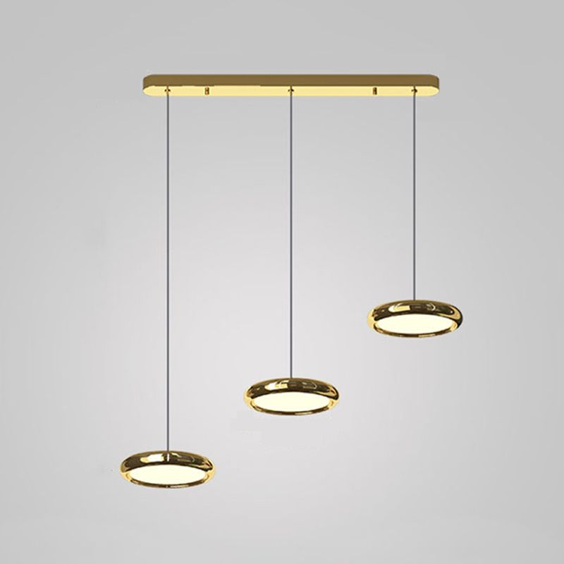 Pendentif rond en acier inoxydable