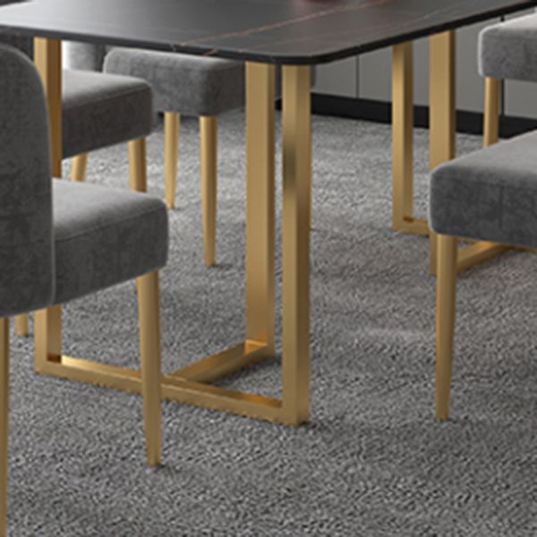 Nordic 1/5/7 Pieces Dining Set Rectangle Stone Dining Table for Dining Room Kitchen