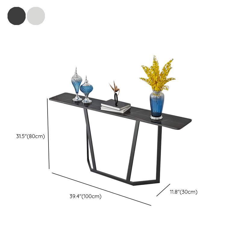Modern Sofa Console Table Antique Finish Console Accent Table
