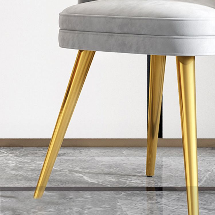 Glam Dining Set 1/4/5 Pcs Rectangle Sintered Stone Top Set with Parsons Chairs