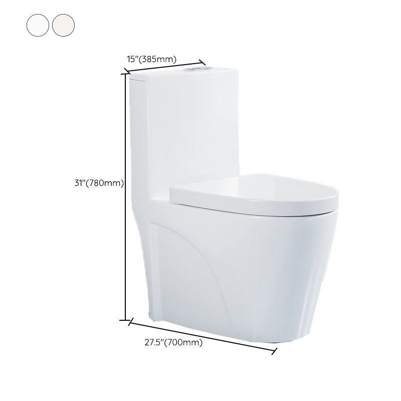 Contemporary Toilet Bowl One Piece Ceramic Urine Toilet with Seat