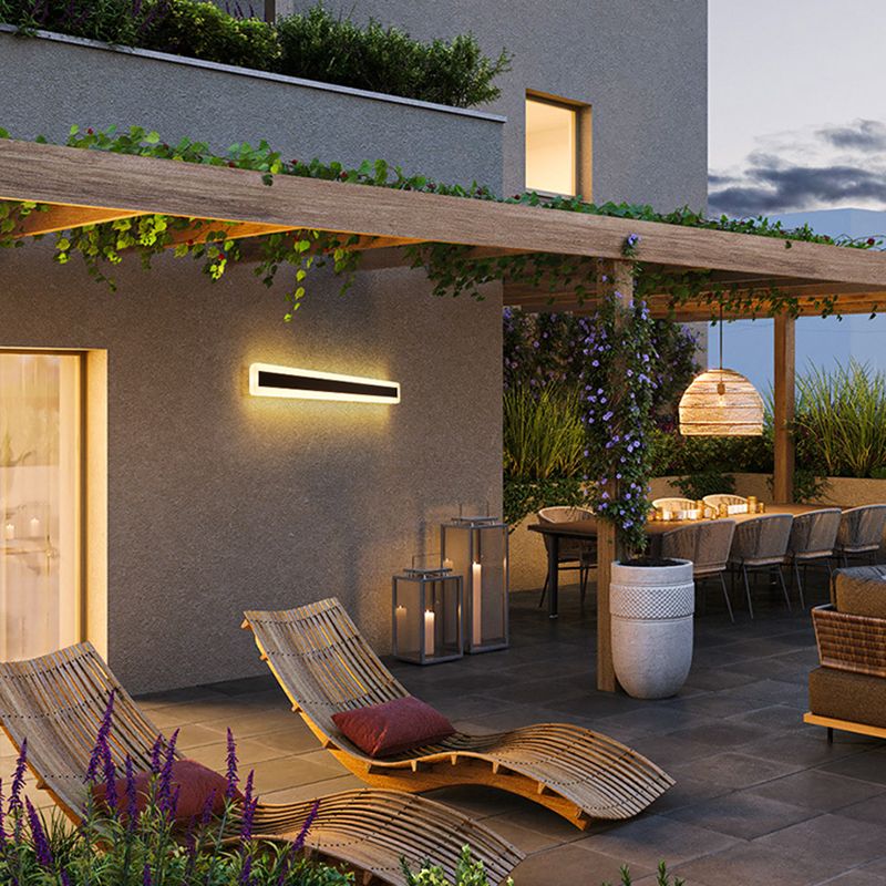 Luci da parete in metallo in metallo Moderno 1 Fun a monte della testa a parete con finitura nera