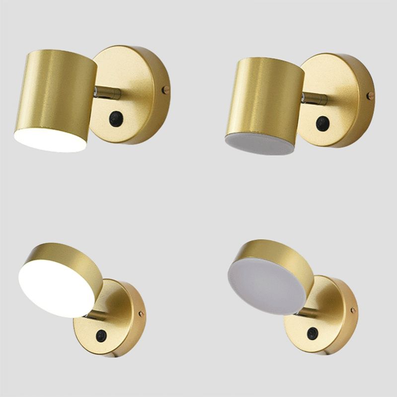 Modern Reading Lamp Simplicity Wall Sconce Lights with Metal Shade for Bedroom Living Room