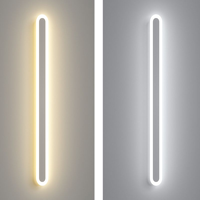Lange strip schaduw wandverlichting moderne Noordse stijl metalen 1 lichte sconce lamp