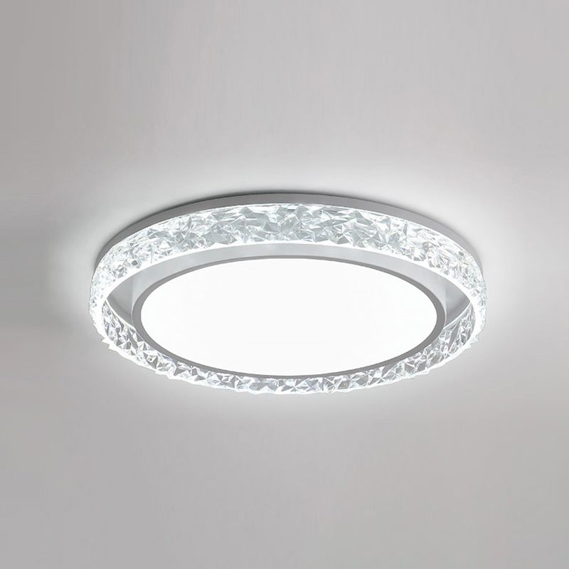 Scandinavische ronde plafondlamp LED kristal dichtbij plafondlamp voor slaapkamer
