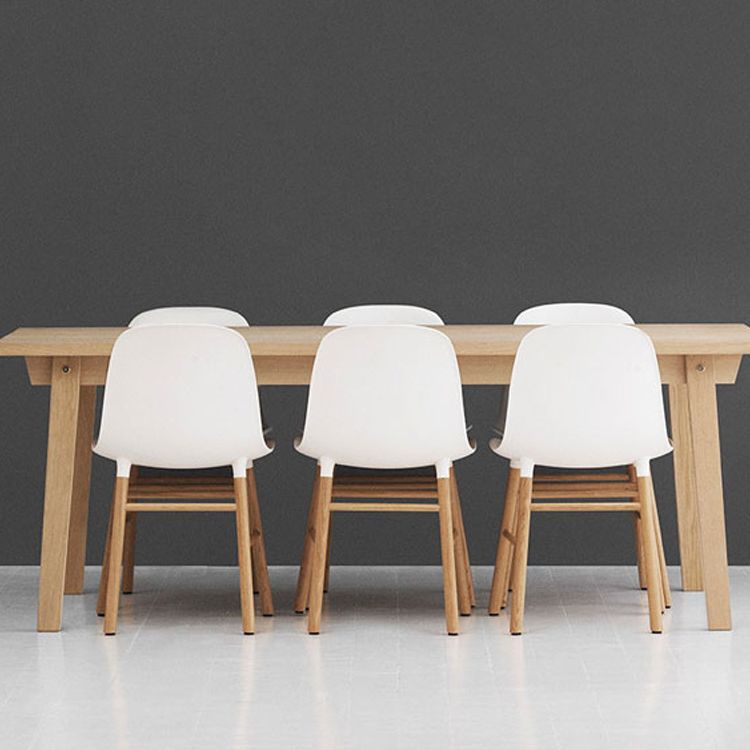 Sillas de estilo moderno, sillas sin brazos con patas de madera para cocina