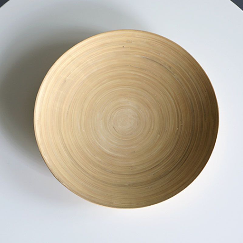 Nordic Style Round Solid Wood Table with Wooden Crossed Base Side Table