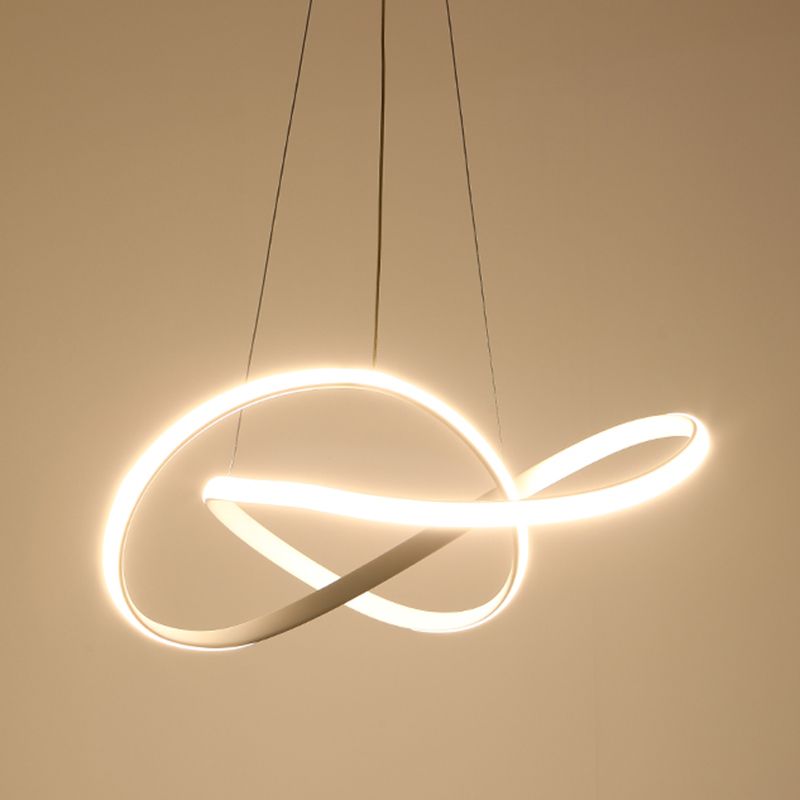 Contemporary Strip Shape Pendant Chandelier Metal 1-Light Pendant Lighting