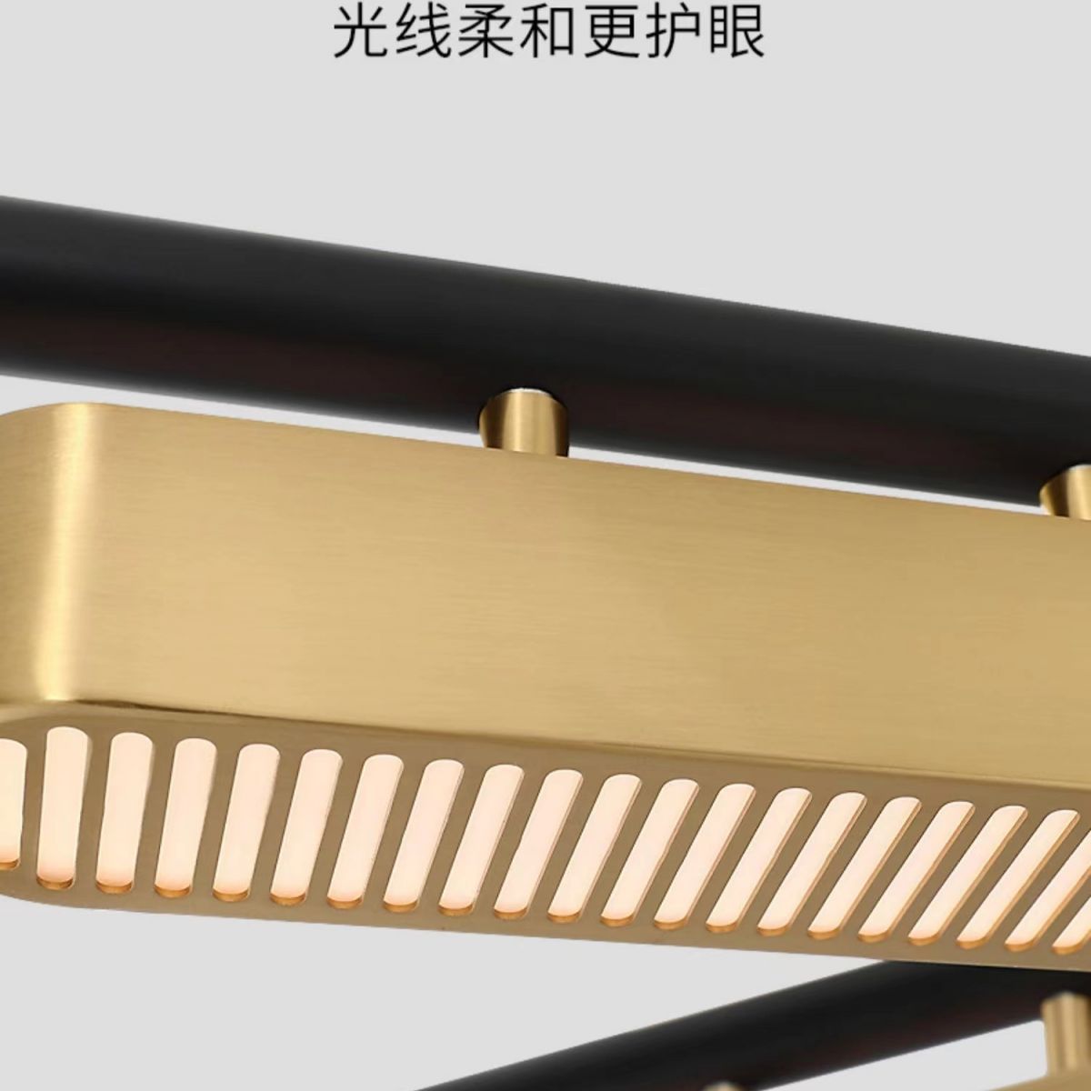 Luces colgantes de la isla de metal de la isla lineal de estilo moderno