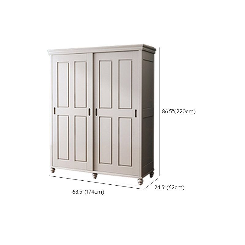 French Country Style Wardrobe Armoire Wooden Wardrobe for Home