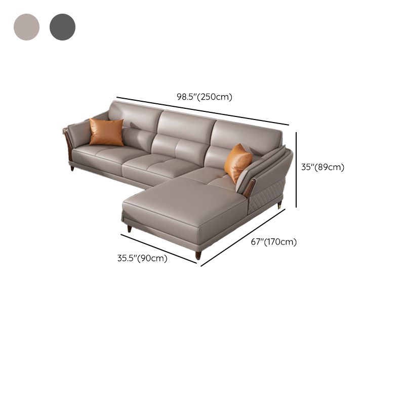 Contemporary Sectional Sofa Pillow Top Arm Sofa for Living Room