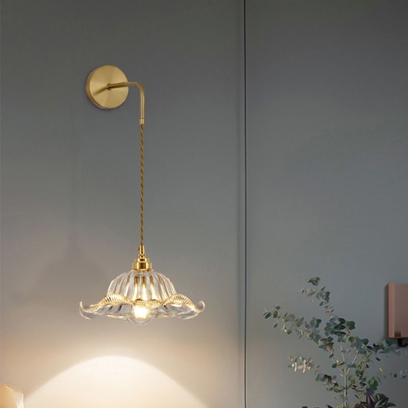 Geometric Wall Lighting Fixtures Modern Style Glass 1 Light Wall Lighting