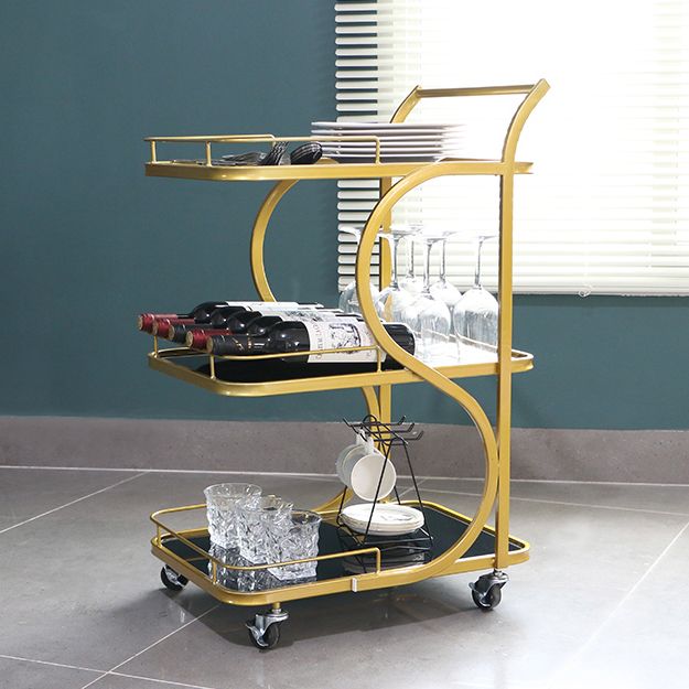 33.07" High Contemporary Rectangle Prep Table Rolling Metal Prep Table for Kitchen