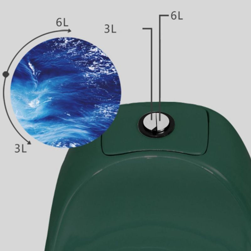 Contemporary Siphon Jet Toilet Bowl Skirted One Piece Urine Toilet with Seat