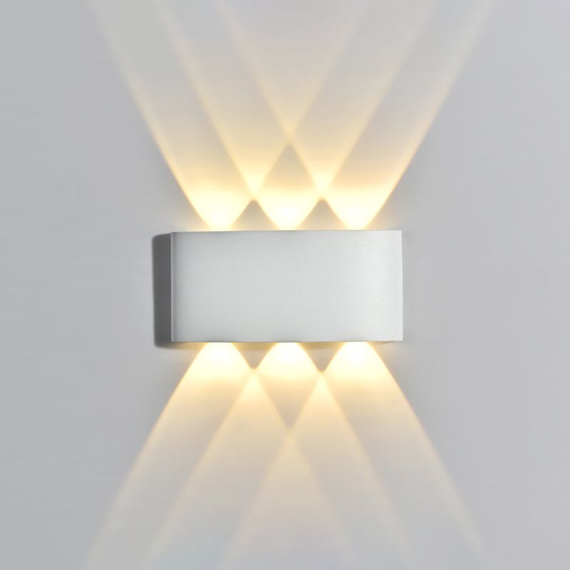 Moderner minimalistischer Stil nach oben und unten LED Wandleuchten Metallleuchten für Außenwand