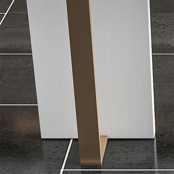 Modern Rectangle Counter Height Set 1/5 Pcs Marble Top Bar Table and Upholstered Stools