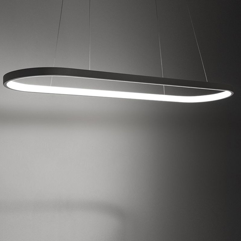 Moderne kroonluchters voor eetkamer ovaal plafond hanger licht metaal orb kroonluchter