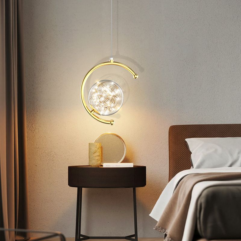 Kogellichtophanging hanger moderne eenvoudige glashanglampen voor restaurant