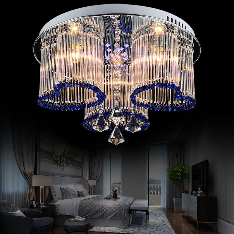 Chambre amour plafonnier cristal style moderne 3 / 5 lampe bleu plafonnier