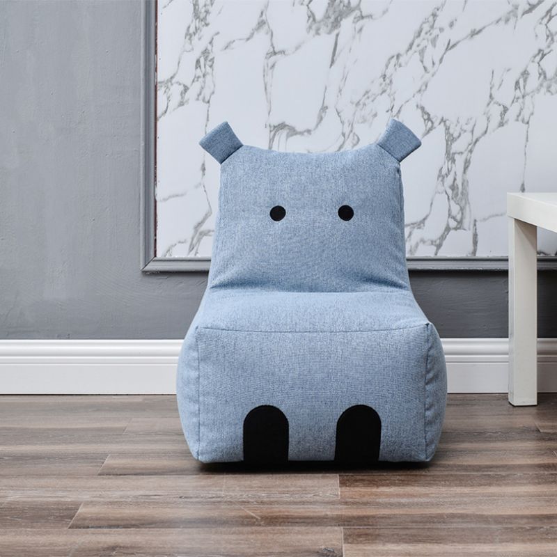 Linen Blend Armless Chair, 22.05" W √ó 17.72" L √ó 23.62" H/ 27.56" W √ó 23.62" L √ó19.69" H