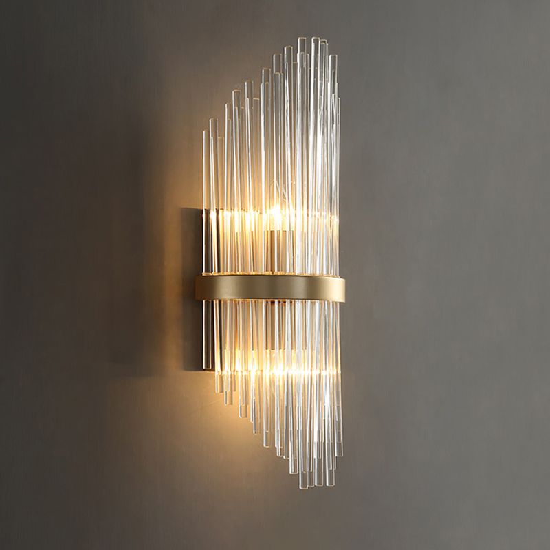 Postmodern Crystal Wall Light Geometric Shape Wall Sconce for Living Room