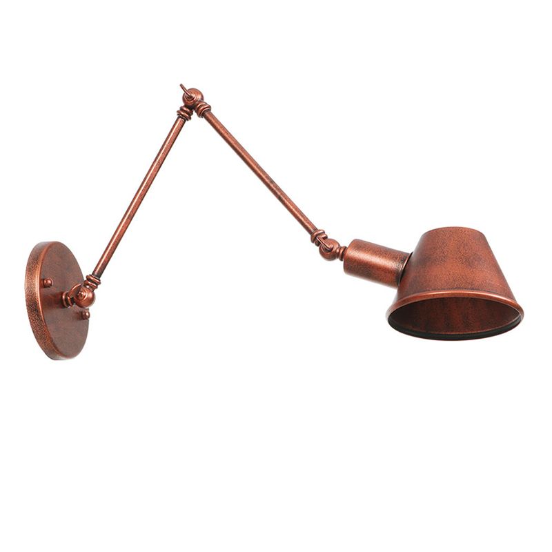 Adjustable Arms Wall Sconce Lighting Industrial Style Metal 1 Head Wall Mounted Light Fixture