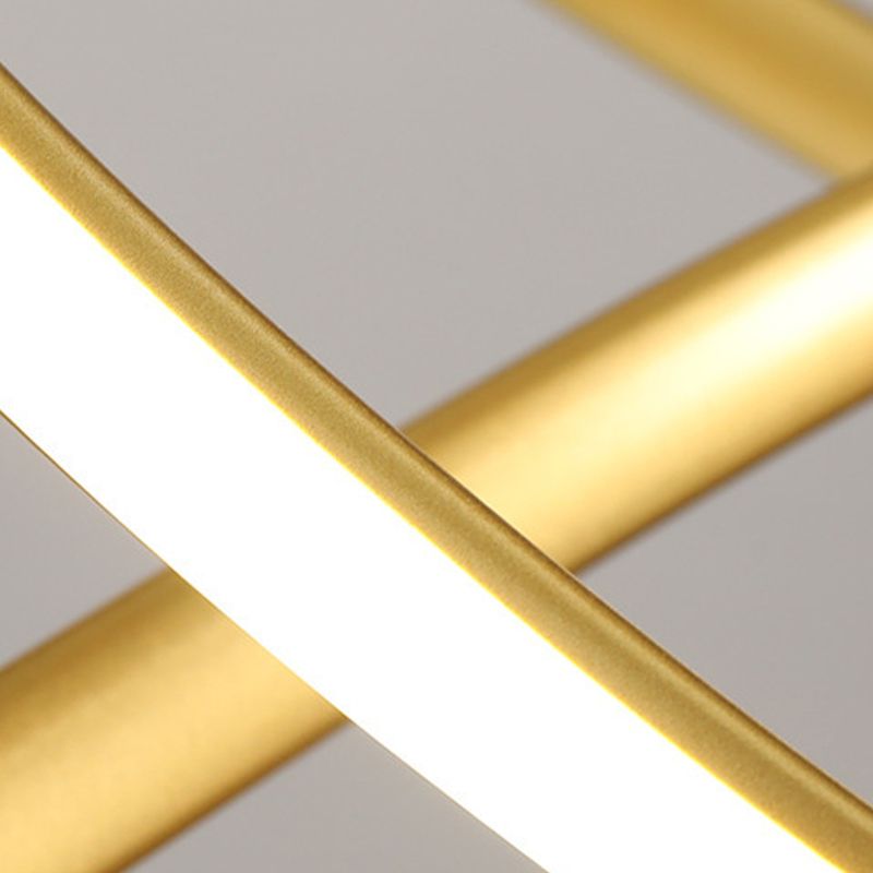 Waving Chandelier Light Fixture Nordic Style LED Hanging Light Fixture