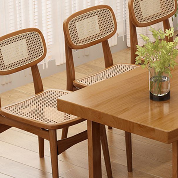 Modern 1/4/5/7 Pieces Dining Set Rectangle Pine Wood Dining Table for Kitchen