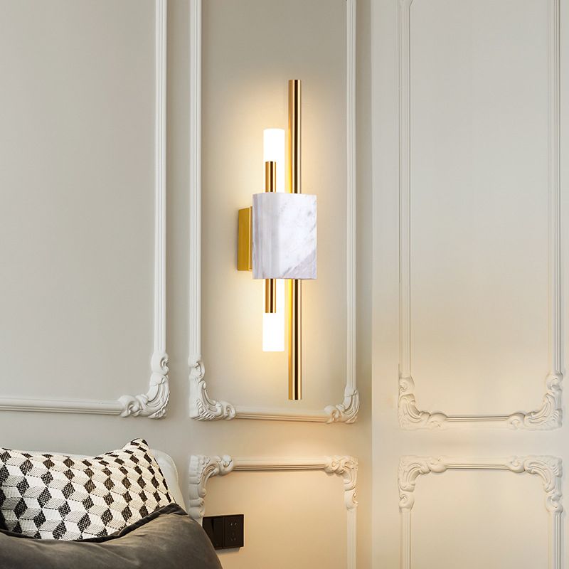 Metal Cylinder Wall Sconce Lighting Modern Style 1 Light Wall Lighting Fixtures
