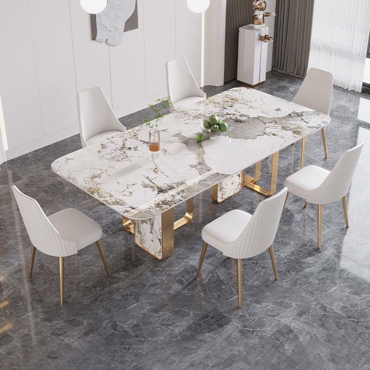 Luxury Sintered Stone Top Dining Set 1/4/5/7 Pieces Dining Table with Chairs
