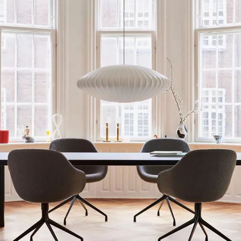 1-leichte Trommelhängung Anhänger moderne Seide hängende Beleuchtung für Wohnzimmer