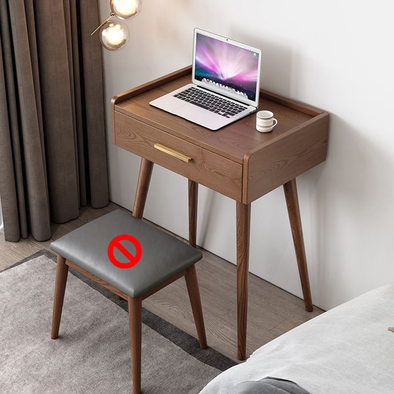 Traditional Wooden Makeup Vanity Set With Drawer for Bedroom