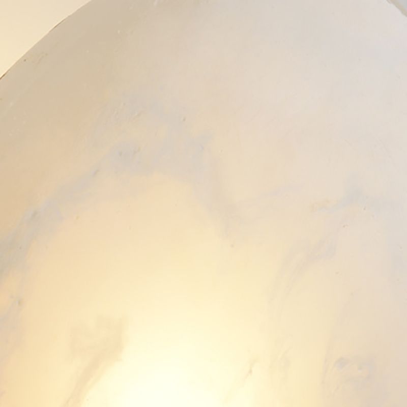 Brass Round Wall Light Postmodern 8" Wide Wall Sconce in Gold for Living Room