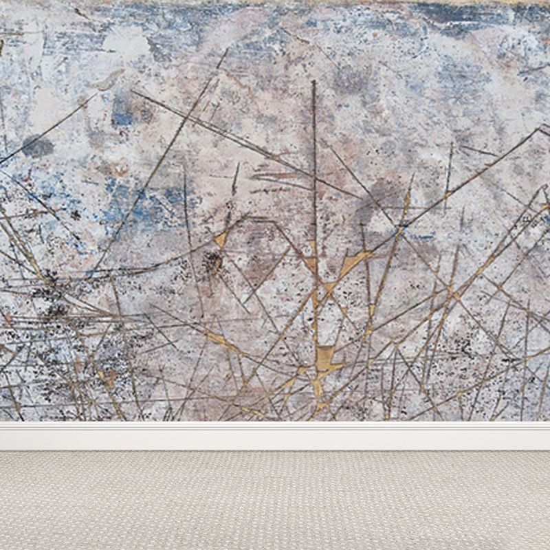 Non-Woven Waterproof Mural Industrial Rusted Metal Surface Wall Covering for Room