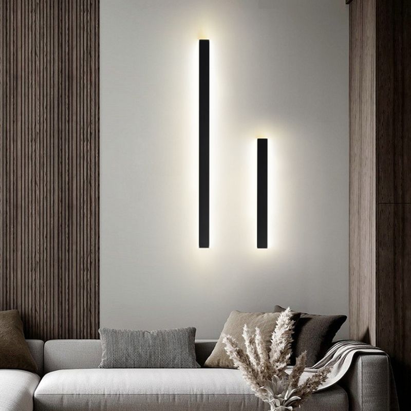 Rectangle Wall Light Modern Style LED Indoor Bedroom Line Wall Lamp Fixture